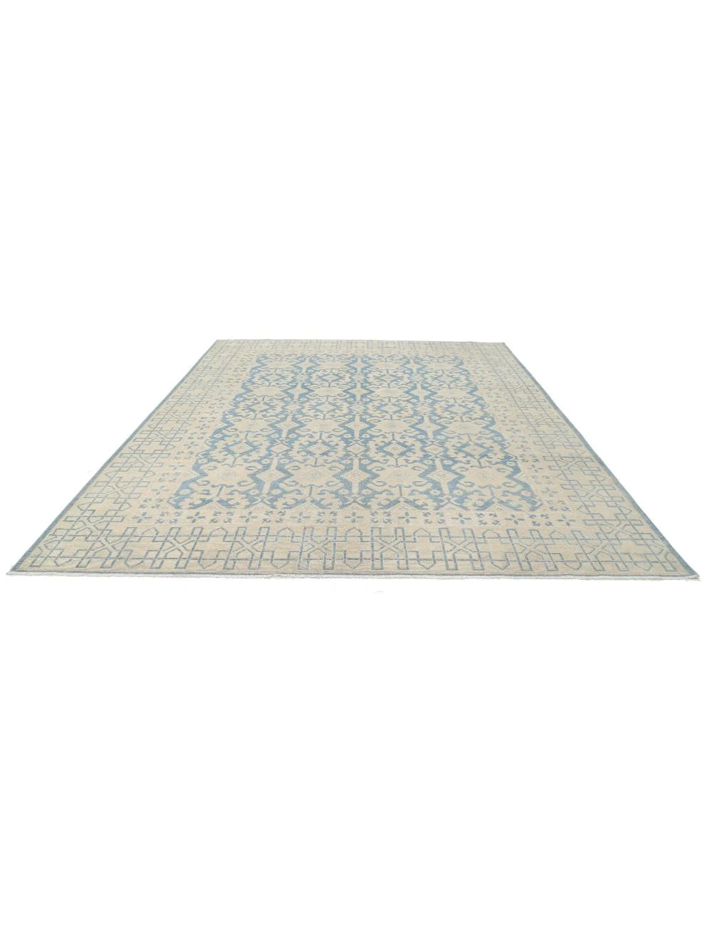Afghan Khotan Rug 9' 10" x 12' 2" Hand-Knotted | No. AT30524