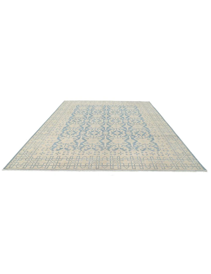 Afghan Khotan Rug 9' 10" x 12' 2" Hand-Knotted | No. AT30524