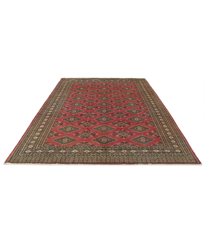 Pink Ivory Pakistani Bokhara Rug 8' 1" x 10' 4" Hand-Knotted | No. AT30533