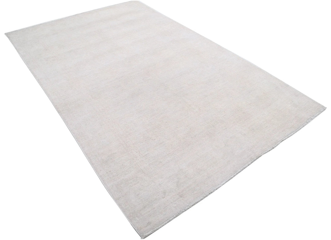 Afghan Tabriz Rug 5' 7" x 8' 9" Hand-Knotted | No. AT30585