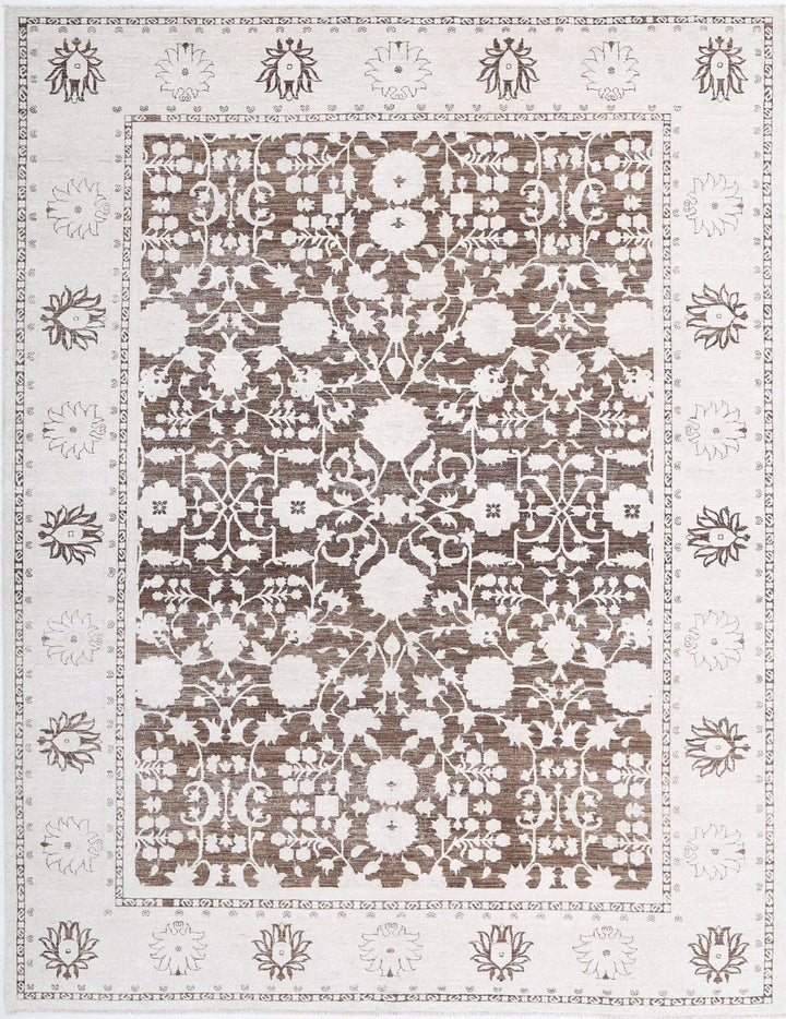 Afghan Serenity Rug 8' 11" x 11' 8" Hand-Knotted | No. AT30692