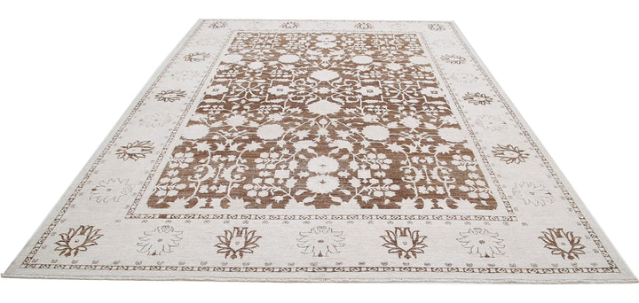 Afghan Serenity Rug 8' 11" x 11' 8" Hand-Knotted | No. AT30692
