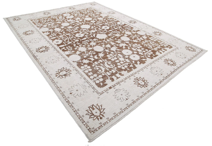 Afghan Serenity Rug 8' 11" x 11' 8" Hand-Knotted | No. AT30692