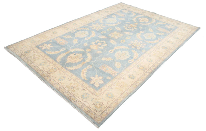 Afghan Ziegler Rug 5' 11" x 8' 10" Hand-Knotted | No. AT30751