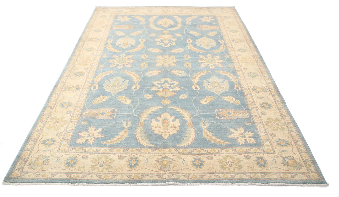 Afghan Ziegler Rug 5' 11" x 8' 10" Hand-Knotted | No. AT30751