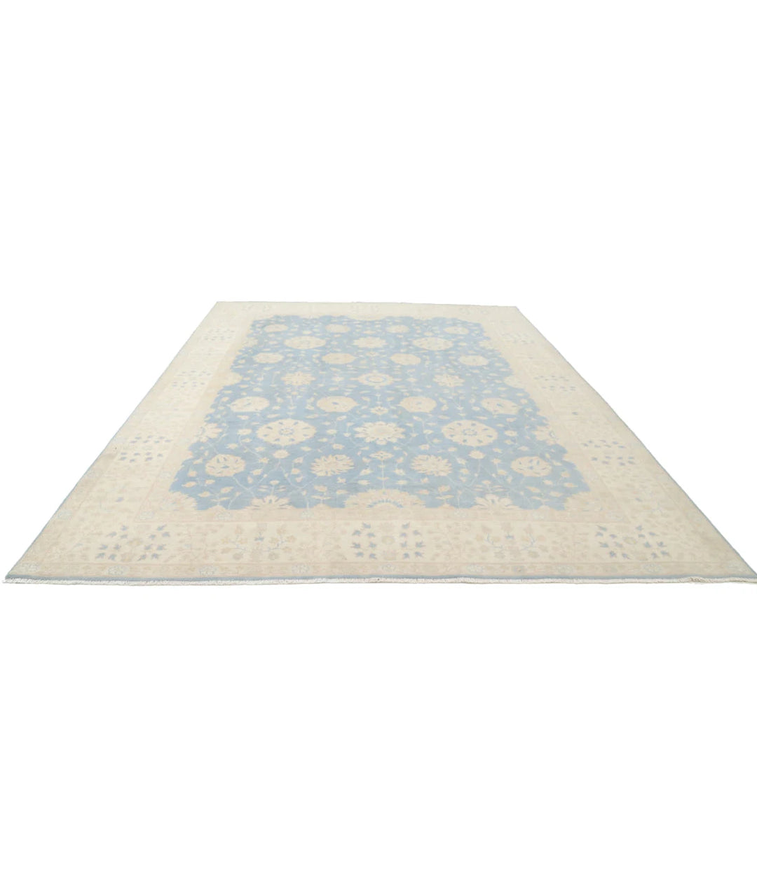 Afghan Kazak Rug 9' 7" x 13' 4" Hand-Knotted | No. AT30834