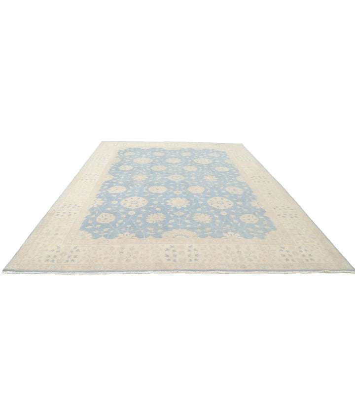 Afghan Kazak Rug 9' 7" x 13' 4" Hand-Knotted | No. AT30834
