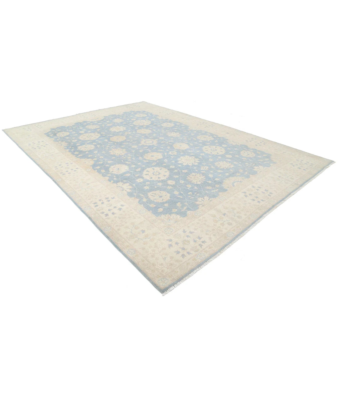 Afghan Kazak Rug 9' 7" x 13' 4" Hand-Knotted | No. AT30834