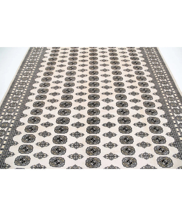 Pakistani Bokhara Rug 8' 0" x 10' 0" Hand-Knotted | No. AT30952