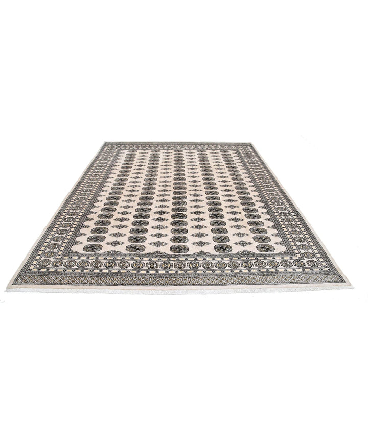 Pakistani Bokhara Rug 8' 0" x 10' 0" Hand-Knotted | No. AT30952