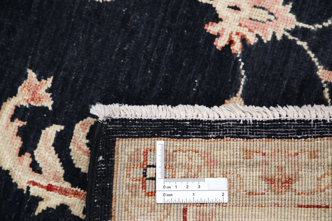Afghan Ziegler Rug 6' 8" x 9' 4" Hand-Knotted | No. AT30995