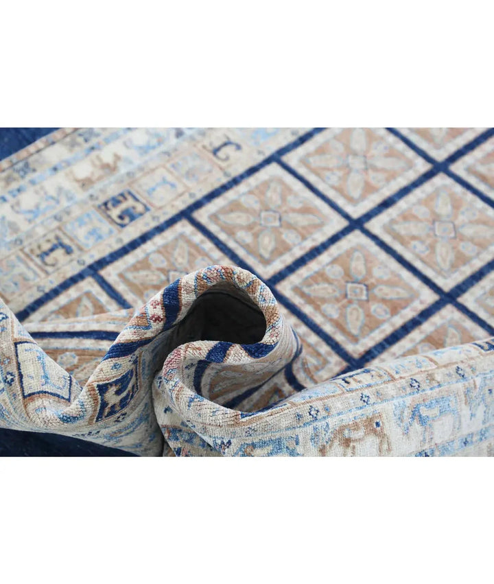 Afghan Bakhtiari Rug 4' 10" x 6' 3" Hand-Knotted | No. AT31026