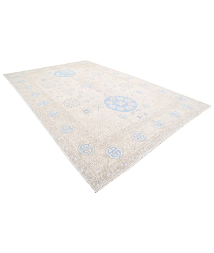 Afghan Khotan Rug 9' 10" x 14' 11" Hand-Knotted | No. AT31208