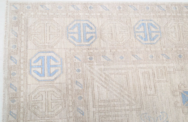 Afghan Khotan Rug 9' 10" x 14' 11" Hand-Knotted | No. AT31208