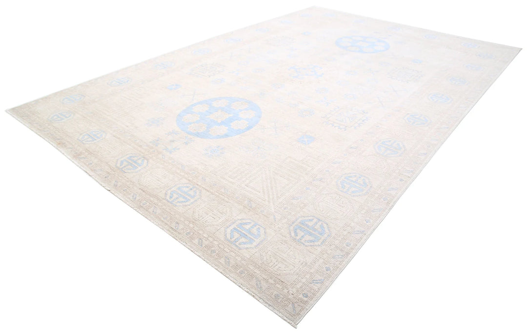 Afghan Khotan Rug 9' 10" x 14' 11" Hand-Knotted | No. AT31208