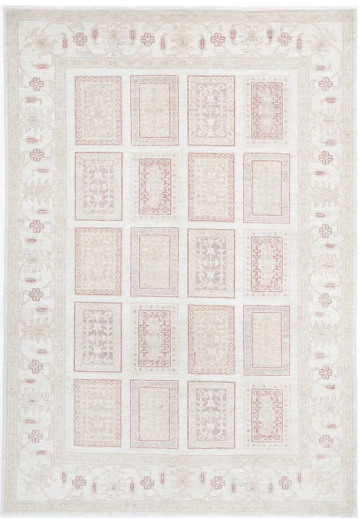Afghan Serenity Rug 5' 6" x 7' 11" Hand-Knotted | No. AT31279