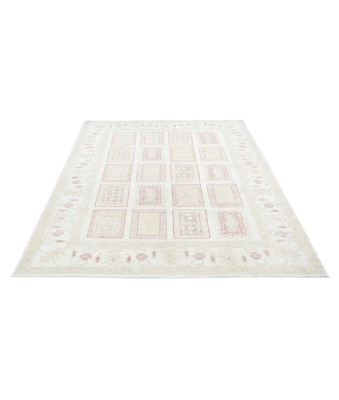 Afghan Serenity Rug 5' 6" x 7' 11" Hand-Knotted | No. AT31279