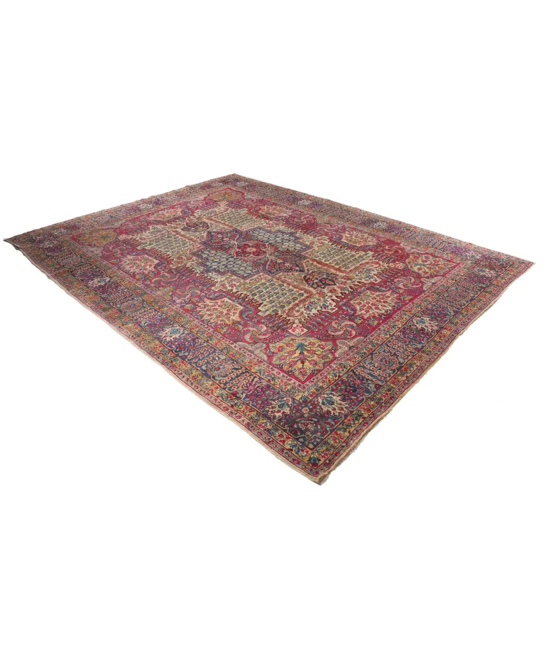 Persian Kerman Rug 8' 11" x 11' 7" Hand-Knotted | No. AT31288