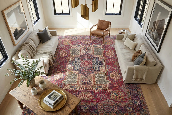 Persian Kerman Rug 8' 11" x 11' 7" Hand-Knotted | No. AT31288