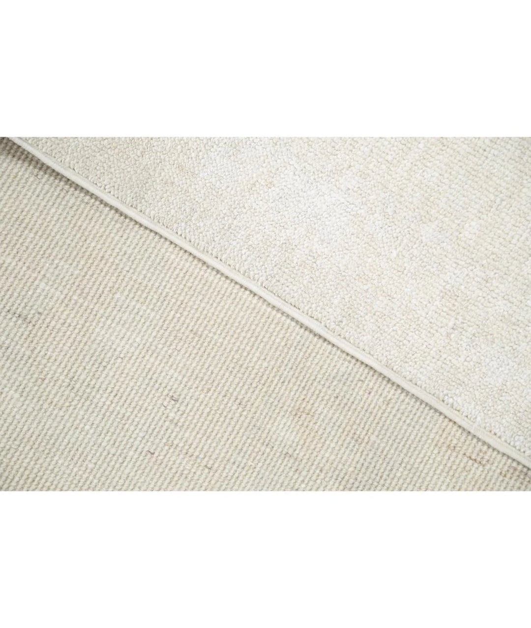 Ivory Afghan Oushak Rug 10' 1" x 13' 4" Hand-Knotted | No. AT31419
