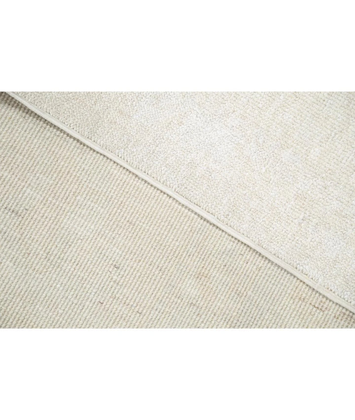 Ivory Afghan Oushak Rug 10' 1" x 13' 4" Hand-Knotted | No. AT31419