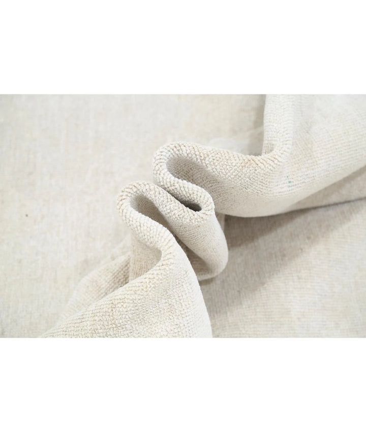 Ivory Afghan Oushak Rug 10' 1" x 13' 4" Hand-Knotted | No. AT31419