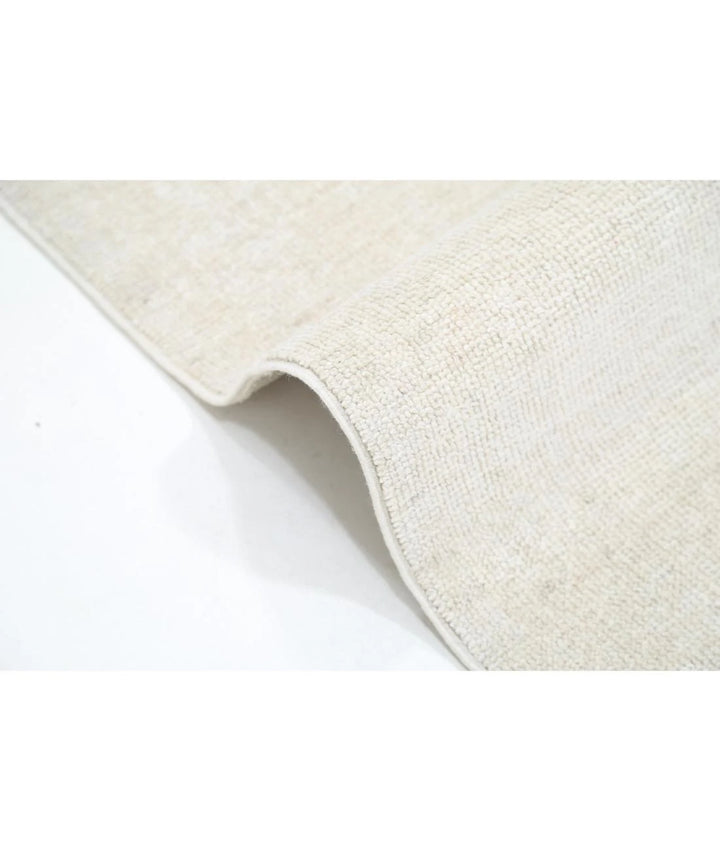 Ivory Afghan Oushak Rug 10' 1" x 13' 4" Hand-Knotted | No. AT31419