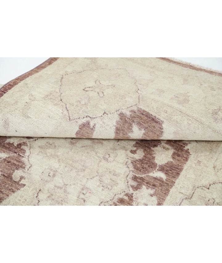 Brown Afghan Serenity Rug 3' 2" x 5' 1" Hand-Knotted | No. AT31422