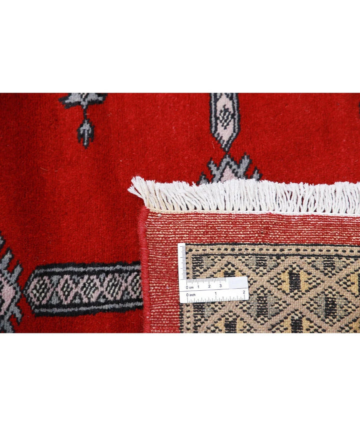 Red Pakistani Tribal Rug 8'4" x 10'8" Hand-Knotted | No. AT31588