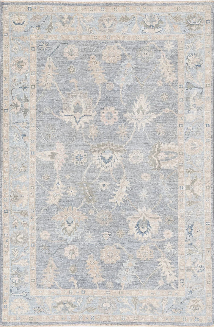 Afghan Oushak Rug 5' 10" x 9' 0" Hand-Knotted | No. AT31601