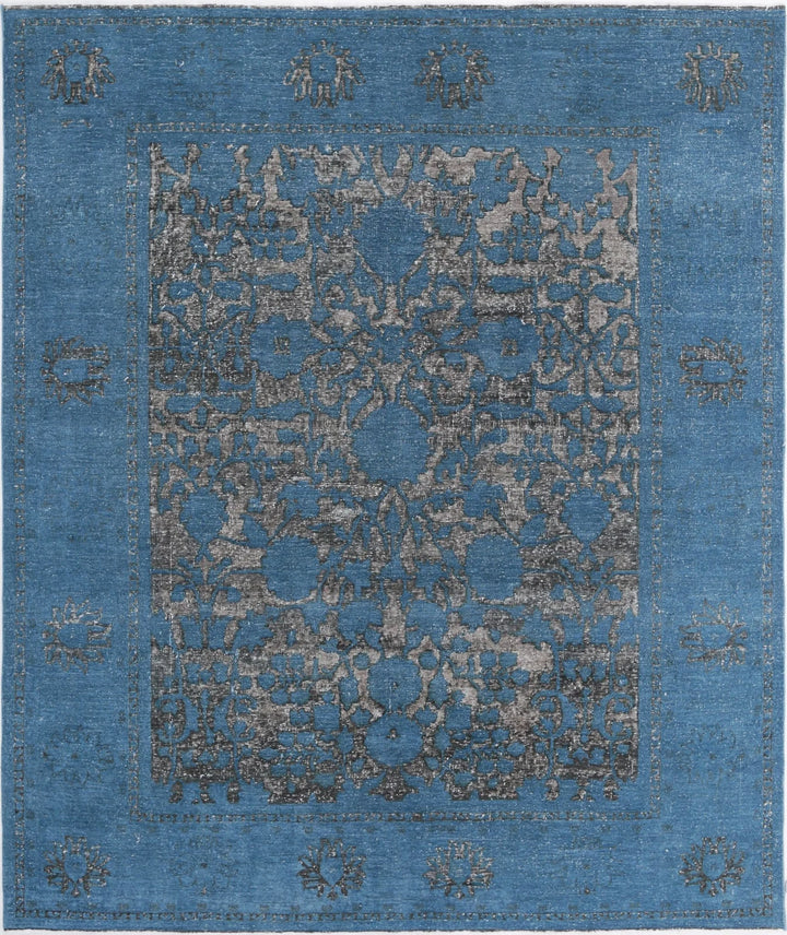 Afghan Oriental Rug 7' 10" x 9' 3" Hand-Knotted | No. AT31671