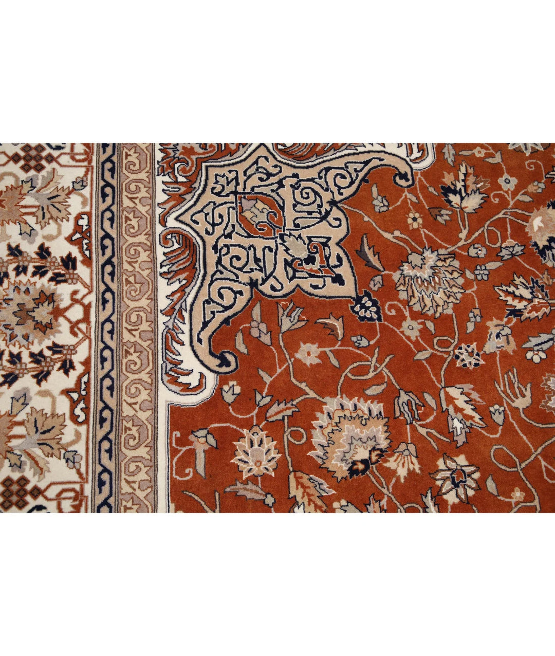 Rust Pakistani Oriental Rug 10' 2" x 13' 11" Hand-Knotted | No. AT316832
