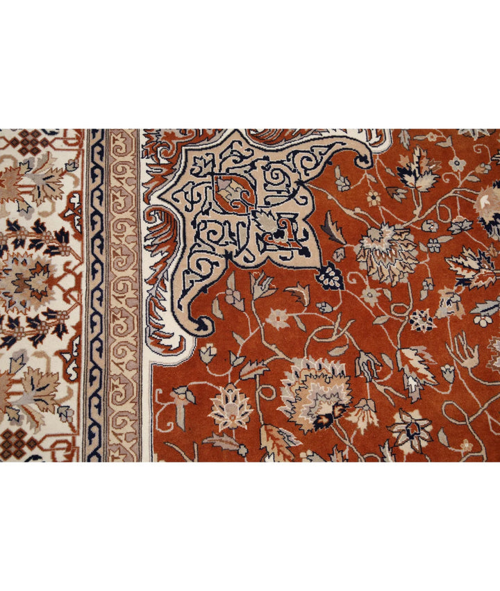 Rust Pakistani Oriental Rug 10' 2" x 13' 11" Hand-Knotted | No. AT316832