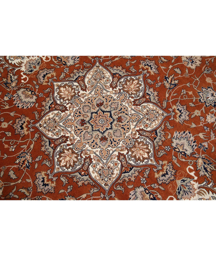 Rust Pakistani Oriental Rug 10' 2" x 13' 11" Hand-Knotted | No. AT316832