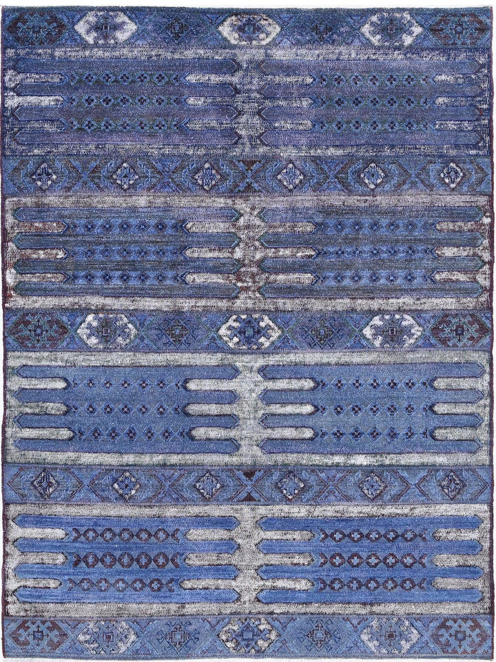 Afghan Oriental Rug 4' 11" x 6' 7" Hand-Knotted | No. AT31696