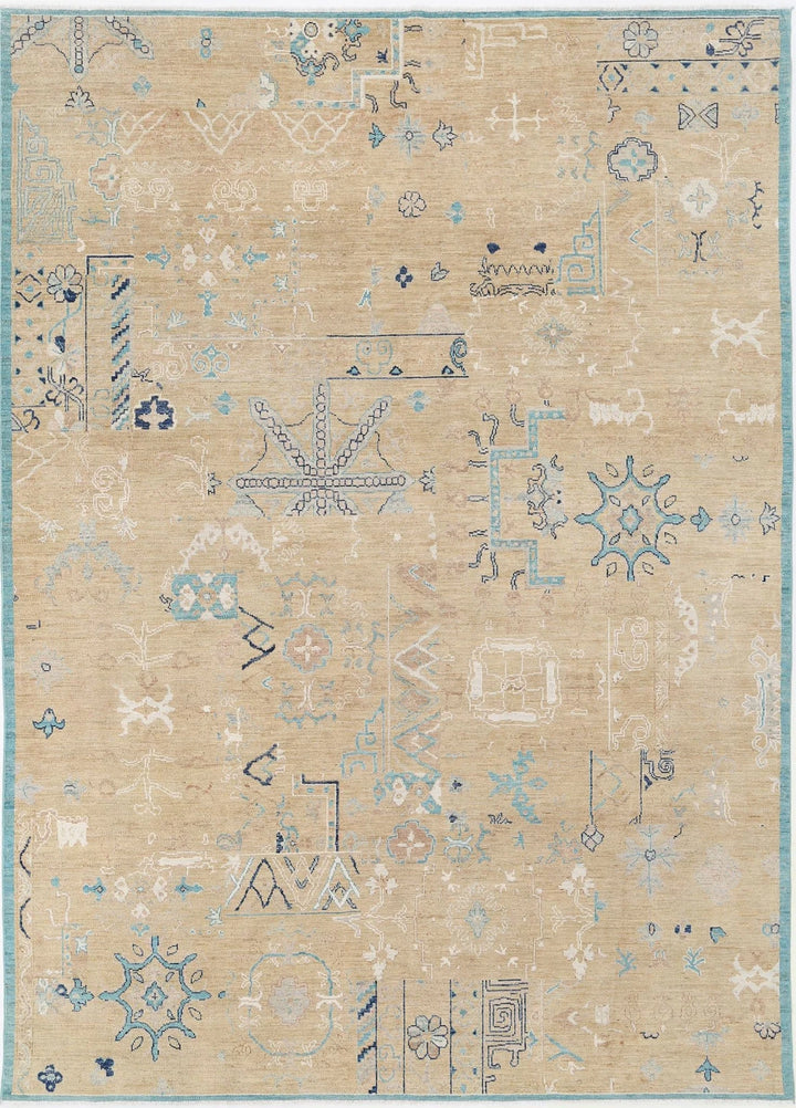 Afghan Khotan Rug 8' 10" x 12' 6" Hand-Knotted | No. AT31710