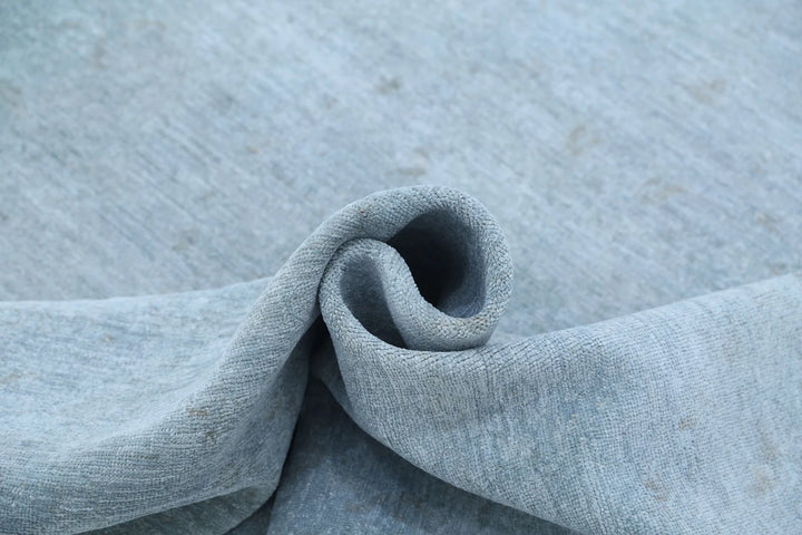 Grey Afghan Overdye Rug 8' 5" x 11' 6" Hand-Knotted | No. AT31747