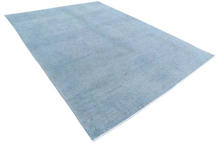 Grey Afghan Overdye Rug 8' 5" x 11' 6" Hand-Knotted | No. AT31747