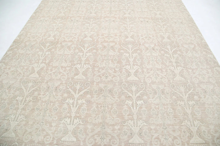 Afghan Serenity Rug 8' 7" x 12' 2" Hand-Knotted | No. AT31765