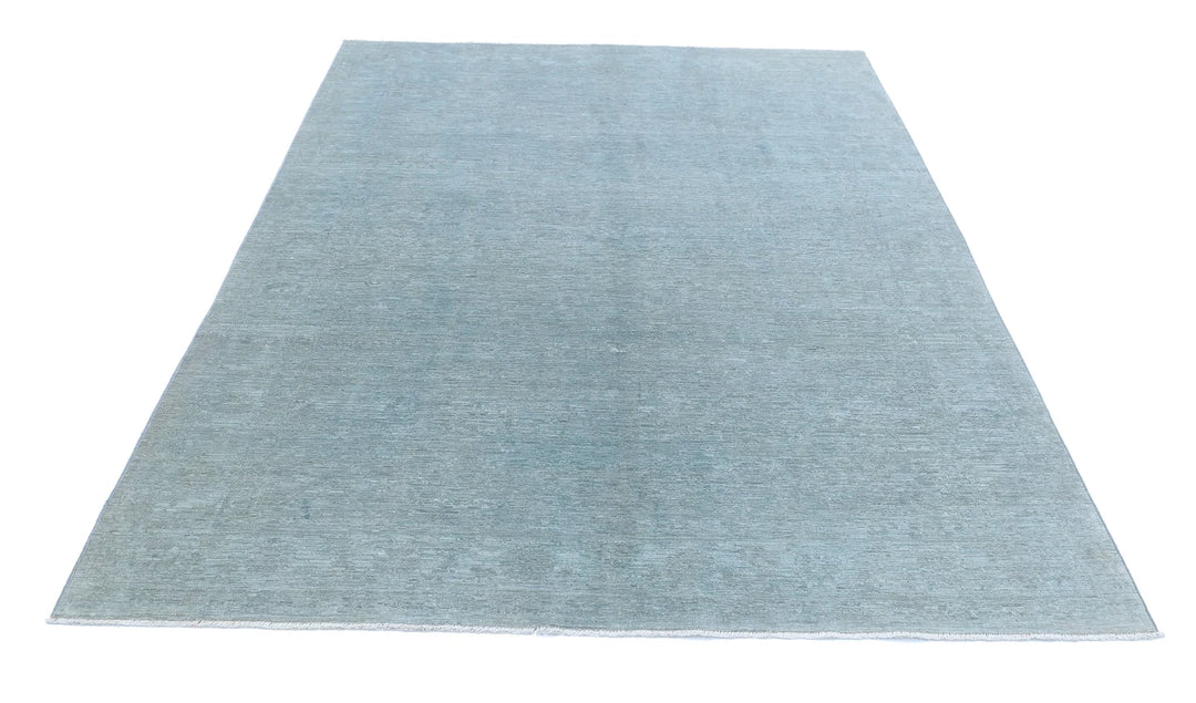 Afghan Overdye Rug 6' 0" x 8' 2" Hand-Knotted | No. AT31777