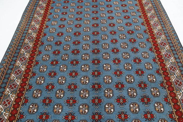 Afghan Revival Rug 6' 7" x 9' 8" Hand-Knotted | No. AT31825