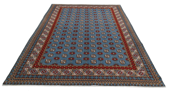 Afghan Revival Rug 6' 7" x 9' 8" Hand-Knotted | No. AT31825