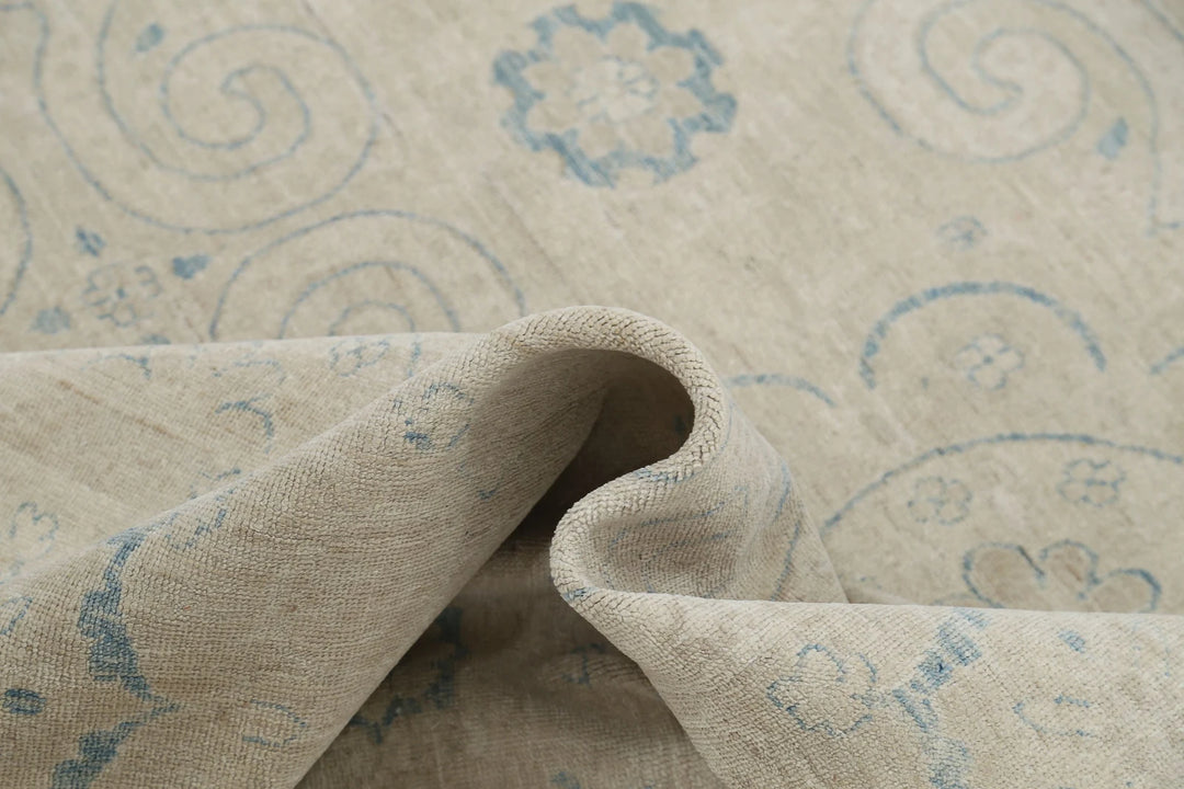 Afghan Serenity Rug 8' 10" x 11' 7" Hand-Knotted | No. AT31843