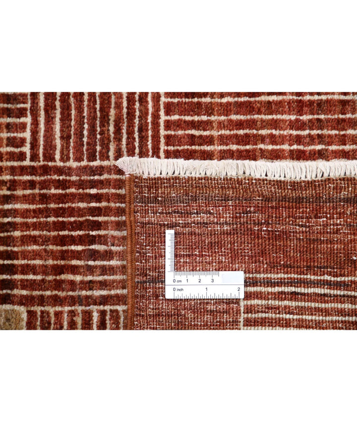 Afghan Modcar Rug 5' 11" x 8' 5" Hand-Knotted | No. AT31895