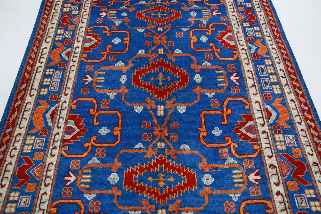 Afghan Baluch Revival Rug 5' 10" x 7' 7" Hand-Knotted | No. AT31925
