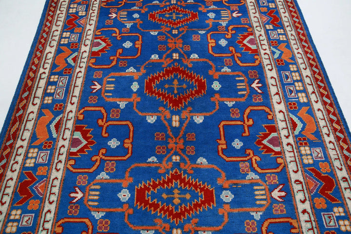Afghan Baluch Revival Rug 5' 10" x 7' 7" Hand-Knotted | No. AT31925