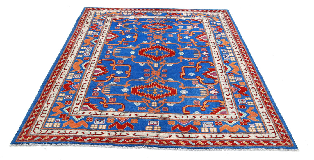 Afghan Baluch Revival Rug 5' 10" x 7' 7" Hand-Knotted | No. AT31925