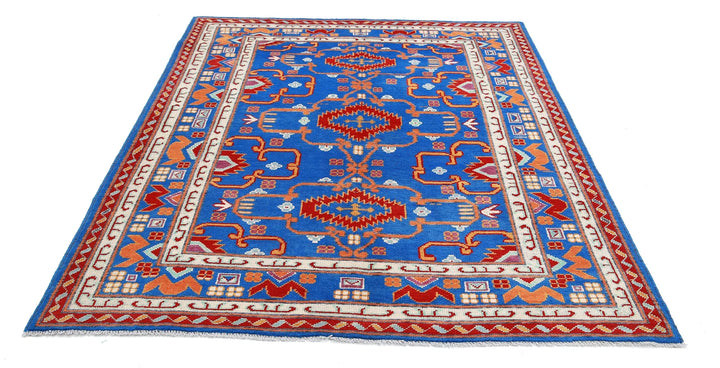 Afghan Baluch Revival Rug 5' 10" x 7' 7" Hand-Knotted | No. AT31925