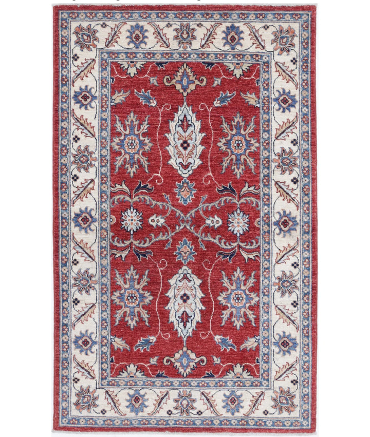 Afghan Ziegler Farhan Rug 3' 1" x 4' 11" Hand-Knotted | No. AT31966