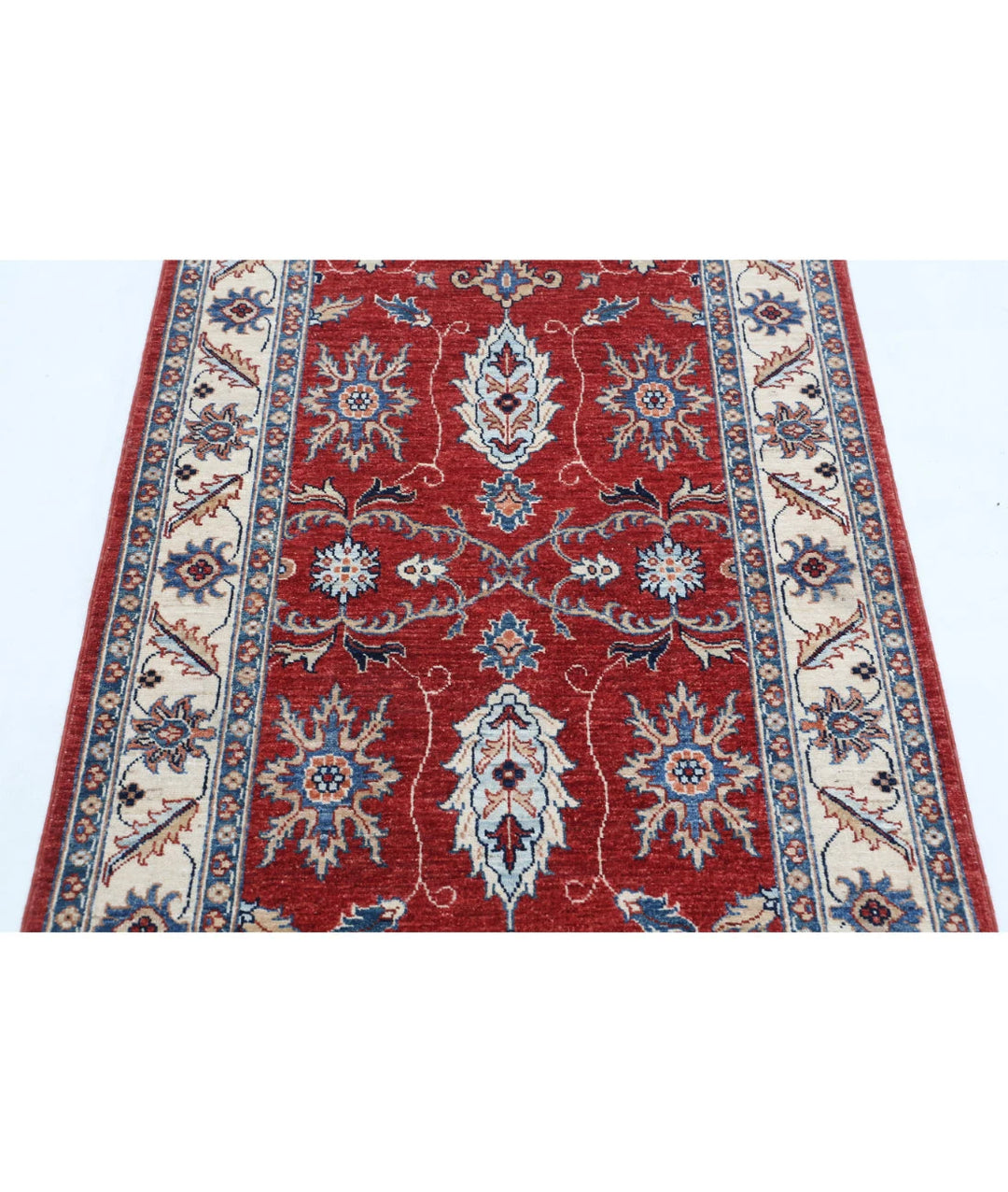 Afghan Ziegler Farhan Rug 3' 1" x 4' 11" Hand-Knotted | No. AT31966